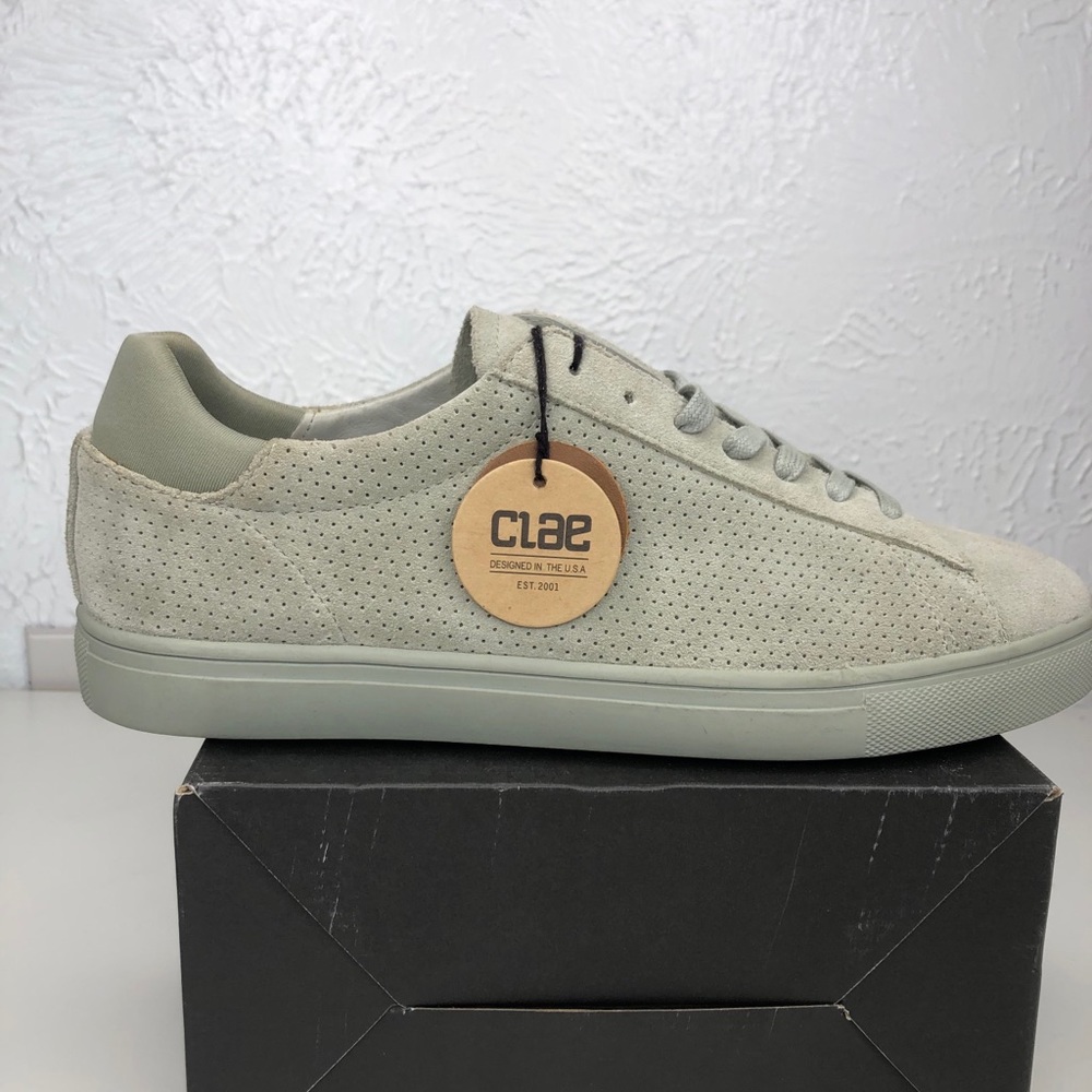 Bradley CLAE Mens Sneaker in Cactus Suede